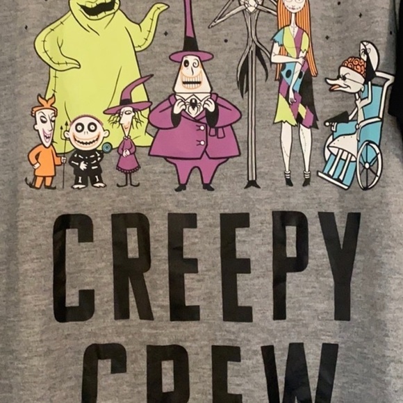 Disney Nitemare before Christmas Tim Burton’s Soft Nightshirt Creepy Crew m - Picture 3 of 6